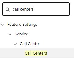 Quick Find search showing Softphone Layouts