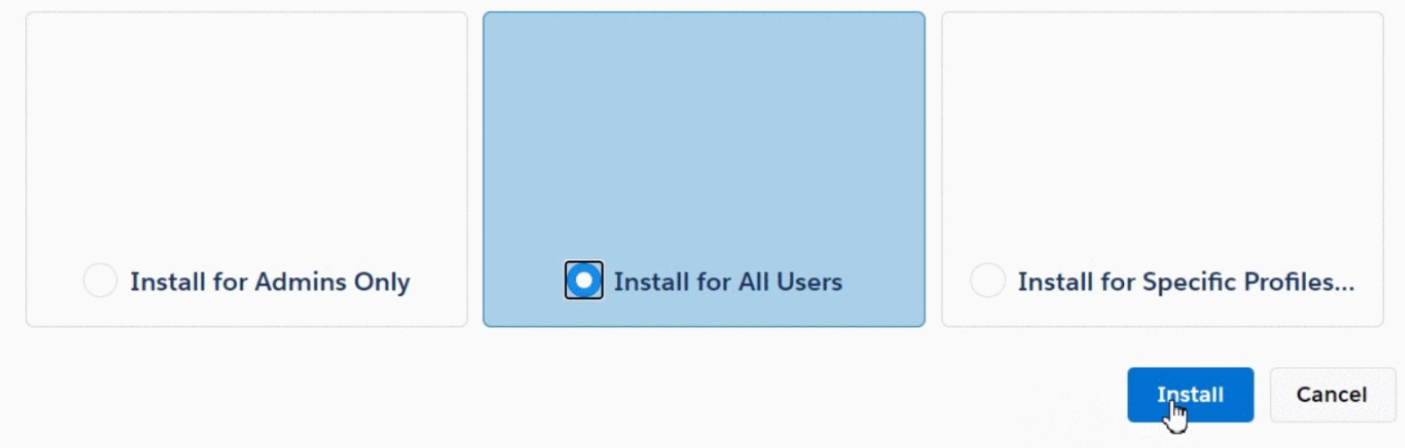 Install for All Users screen